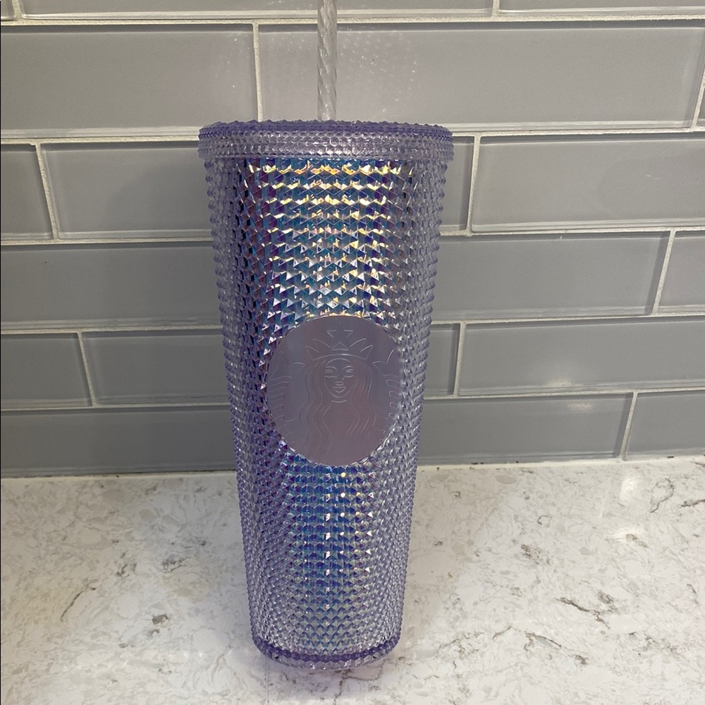 Starbucks iridescent straw cup